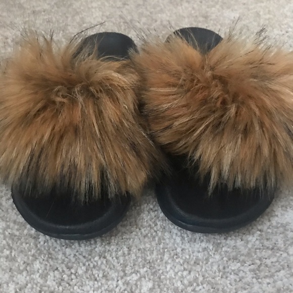Furry Sandals - Brown Fur ACCEPTING OFFERS - Picture 2 of 4